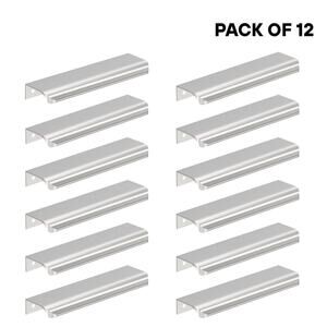 Amerock Streamline Tab 6 in Center-to-Center Modern Cabinet Edge Pull Pack of 12